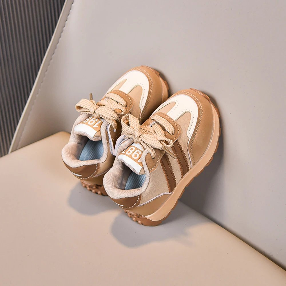 PU Leather Kid's Sneakers Ergonomics Waterproof Running Sport Shoes For Baby Boys Girl's Running Shoes Children Sneakers