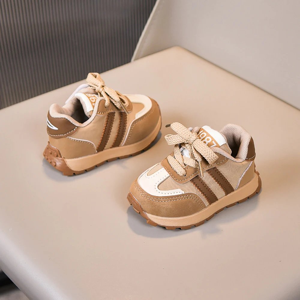 PU Leather Kid's Sneakers Ergonomics Waterproof Running Sport Shoes For Baby Boys Girl's Running Shoes Children Sneakers