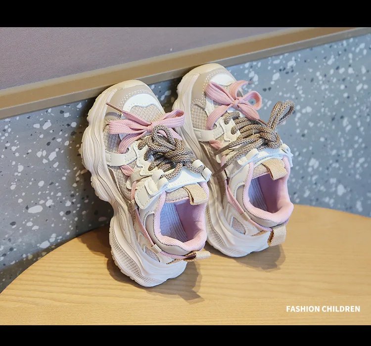 Kids Sneakers for Girls Fashion Sports Shoes for Toddlers Breathable Non-slip Children School Running Shoes for Boys Versatile