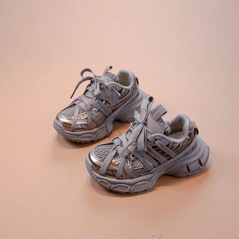 Children's Sneakers Chunky 2024 New Girls Basketball Shoes Fashion Versatile Kids Causal Boys Sports Shoes for School Breathable