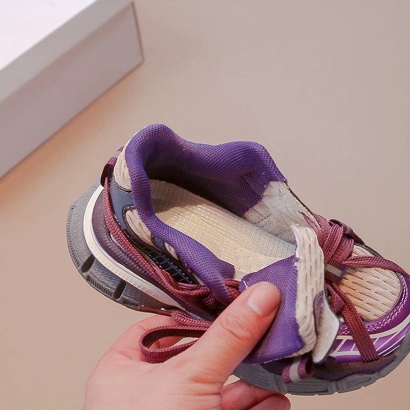 Children's Sneakers Chunky 2024 New Girls Basketball Shoes Fashion Versatile Kids Causal Boys Sports Shoes for School Breathable