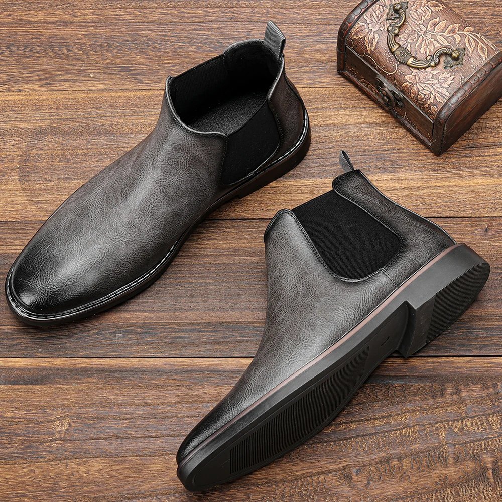 40~46 Men Chelsea Boots Brand Retro Comfortable Fashion Men Boots 40~46 Men Chelsea Boots Brand Retro Comfortable Fashion Men Boots