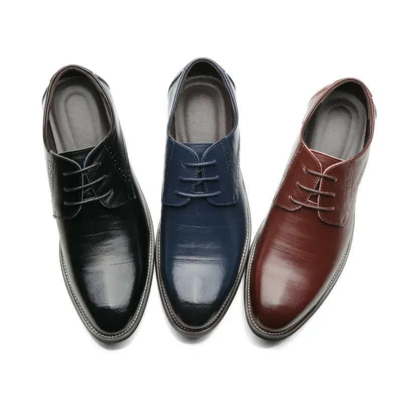 Classic Men Dress Shoes Pointed Toe Soft Bottom Business Casual Men Formal Shoes Male Office Flats Wedding Party Oxfords Shoes