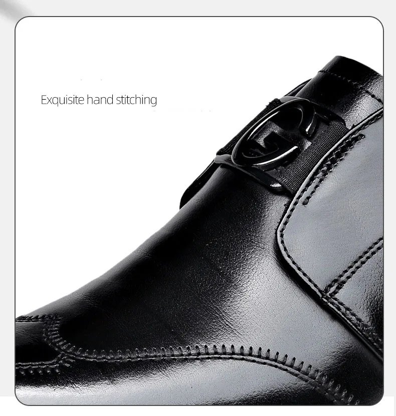 Luxury Mens Leather Shoes New Stylish Men's Shoes Pointed Oxford Wedding Leather Men Dress Shoes Gentleman Office Man Shoe