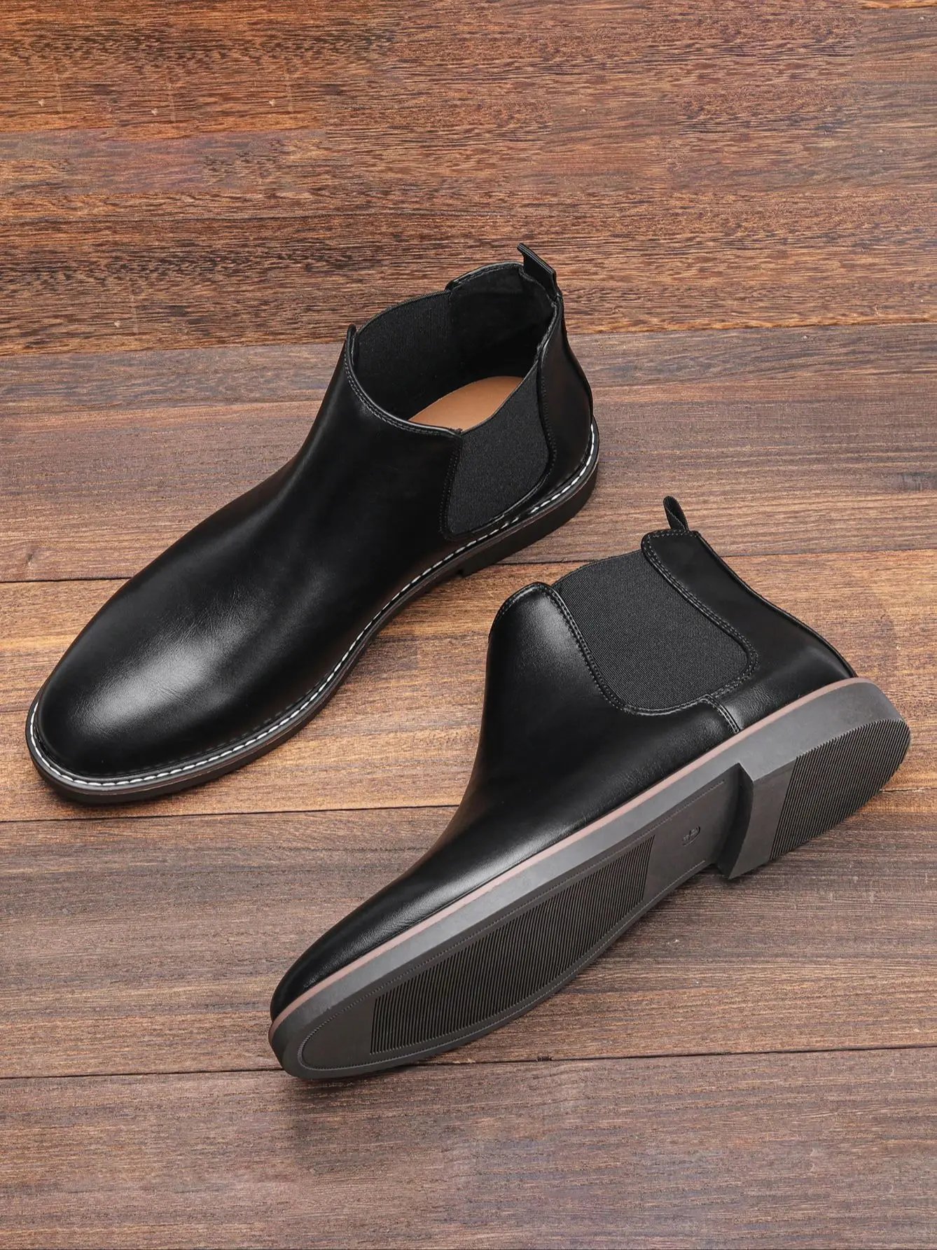 40~46 Chelsea Boots Men 2024 Brand Comfortable Fashion Leather Men Boots 40~46 Chelsea Boots Men 2024 Brand Comfortable Fashion Leather Men Boots