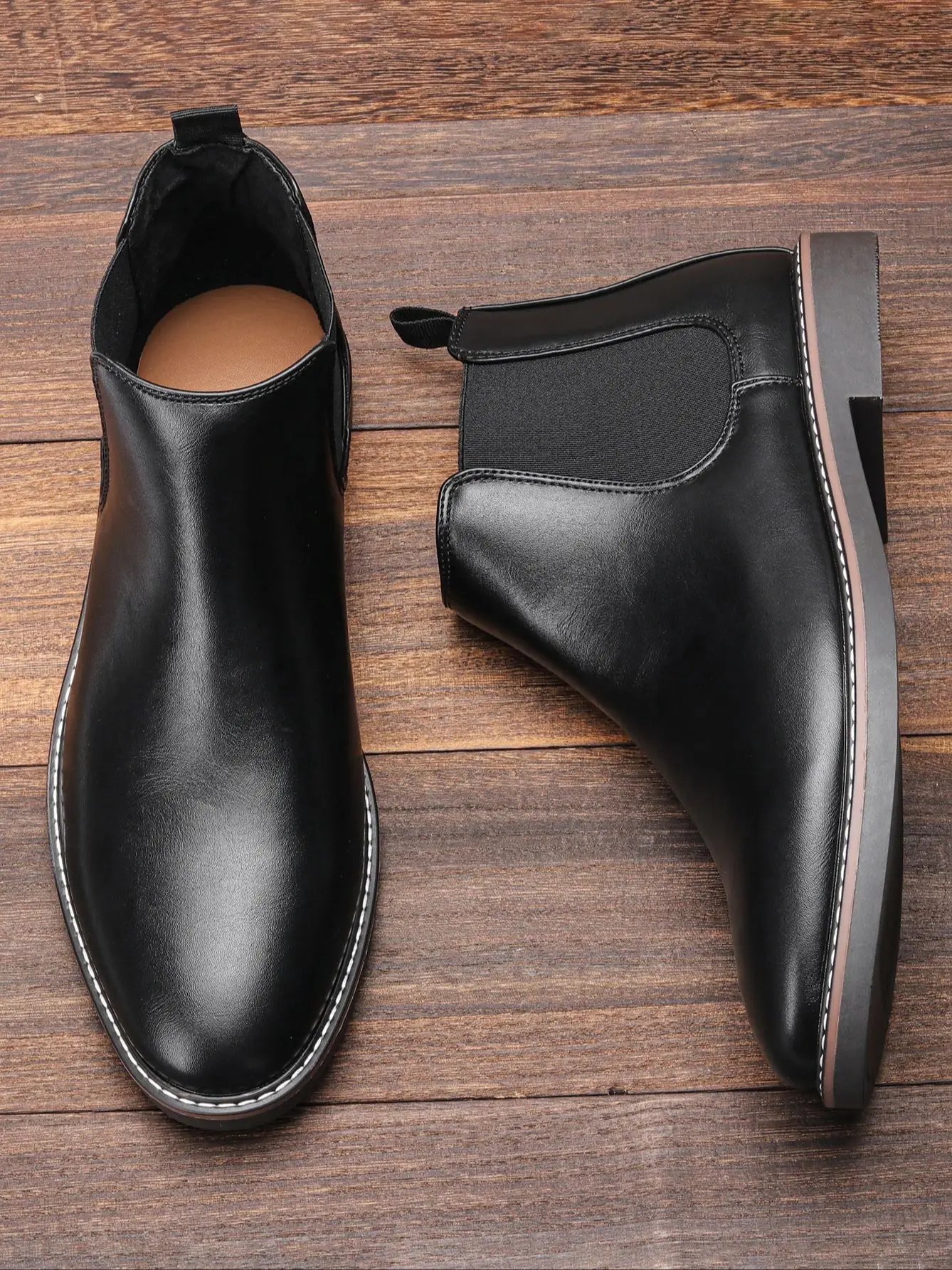 40~46 Chelsea Boots Men 2024 Brand Comfortable Fashion Leather Men Boots 40~46 Chelsea Boots Men 2024 Brand Comfortable Fashion Leather Men Boots