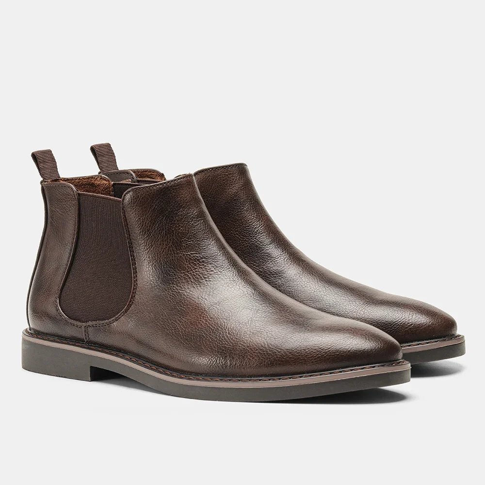 40~46 Chelsea Boots Men 2024 Brand Comfortable Fashion Leather Men Boots 40~46 Chelsea Boots Men 2024 Brand Comfortable Fashion Leather Men Boots