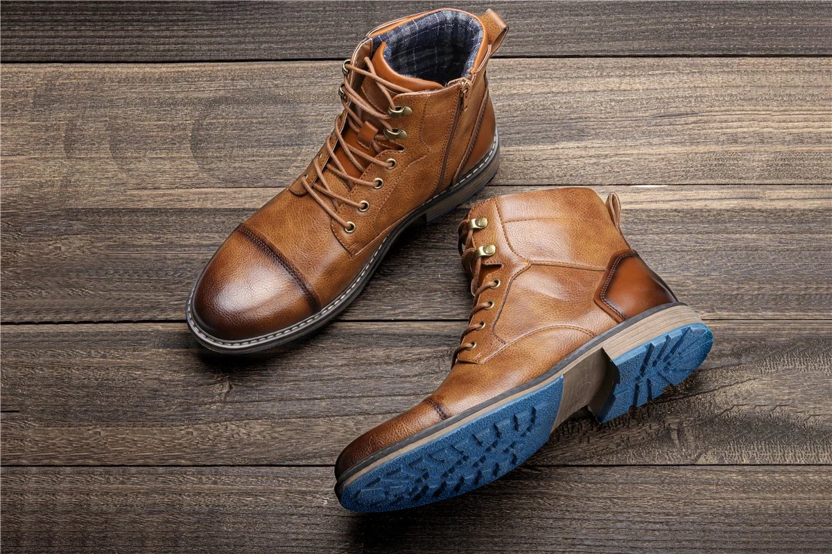 Size 7~13 Retro Men Boots 2023 Fashion Comfortable Spring Leather Boots Size 7~13 Retro Men Boots 2023 Fashion Comfortable Spring Leather Boots