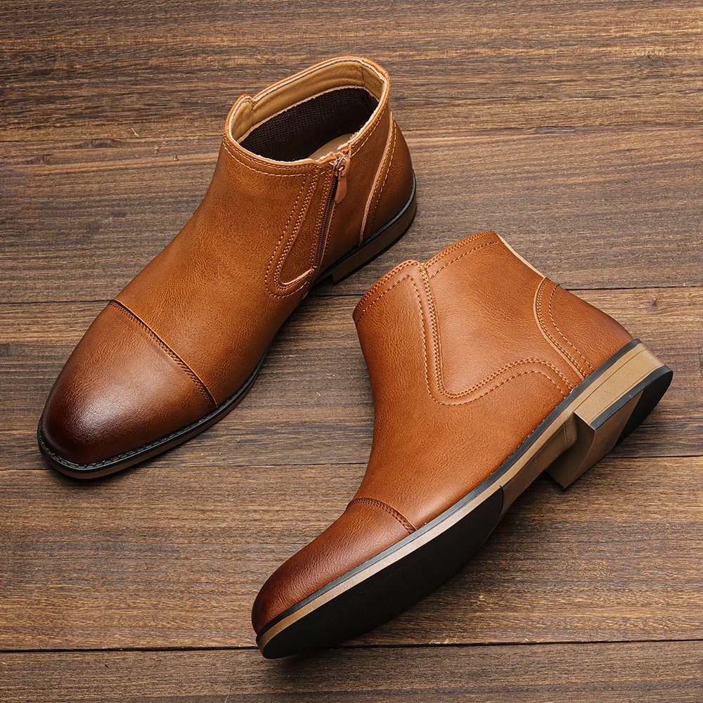 Comfortable Ankle Leather Boots For Men Boots For Men Fashion Brand Comfortable Ankle Leather Boots For Men Boots For Men Fashion Brand