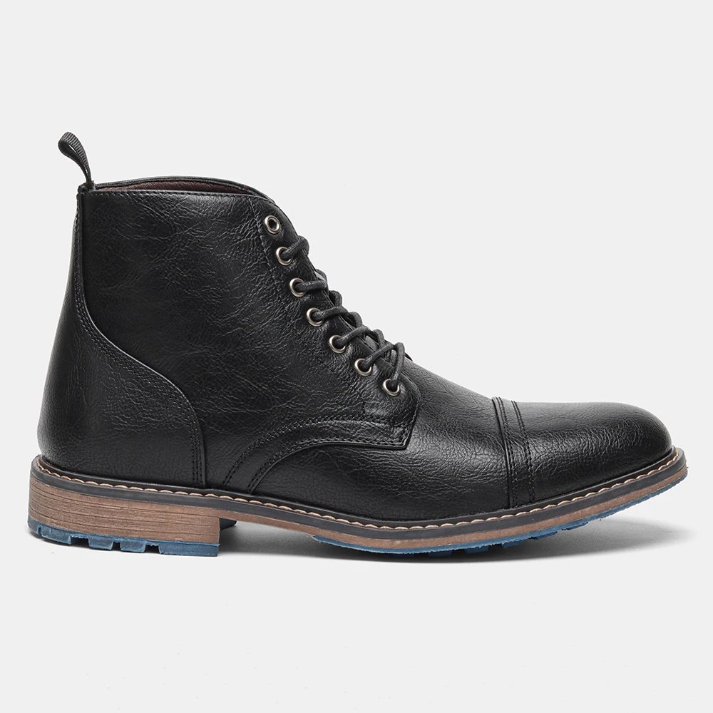 Ankle boots men 2024 fashion comfortable brand leather boots for men Ankle boots men 2024 fashion comfortable brand leather boots for men