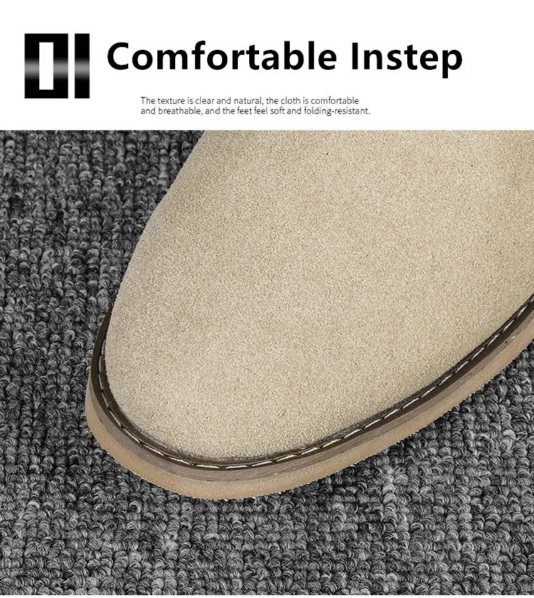 British Style Brown Men&rsquo;s Suede Leather Boots Comfort Chelsea Boots Men Lace-Up Pointed Ankle Boots For Men botas para hombre