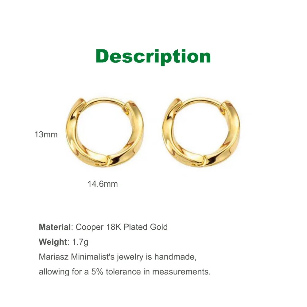 Mariasz Minimalist New Hot Sell Trendy Plated Gold Color Circle Earrings for Women Ear Hoop Earring Classic Jewelry Mariasz Minimalist New Hot Sell Trendy Plated Gold Color Circle Earrings for Women Ear Hoop Earring Classic Jewelry