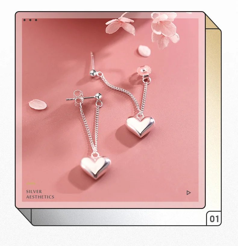 Geometric Heart-shaped Earrings For Women Girls Fashion Hollow Heart Hoop Earrings Jewelry Accessories