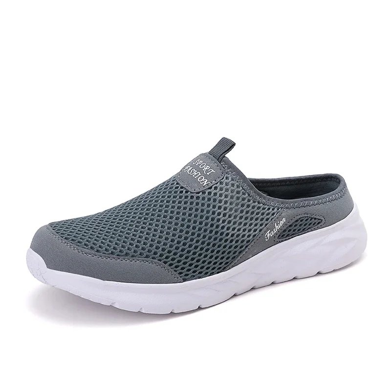 MAEDEF Summer Outdoor High Quality Anti-slip Men Leisure Shoes New 2024 Mesh Breathable Soft Comfortable  Flat-bottomed Slippers