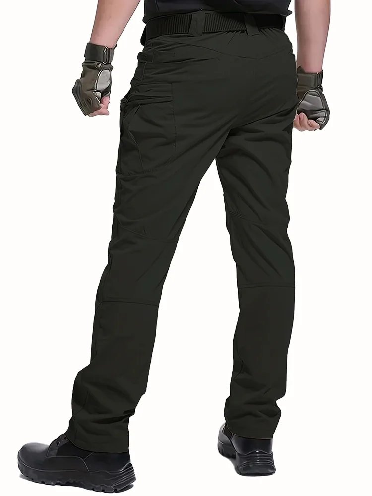 Men's Outdoor Multi Functional Tactical Pants, Multi Pocket Outdoor Hiking Sweatpants, Water-repellent, wear-resistant