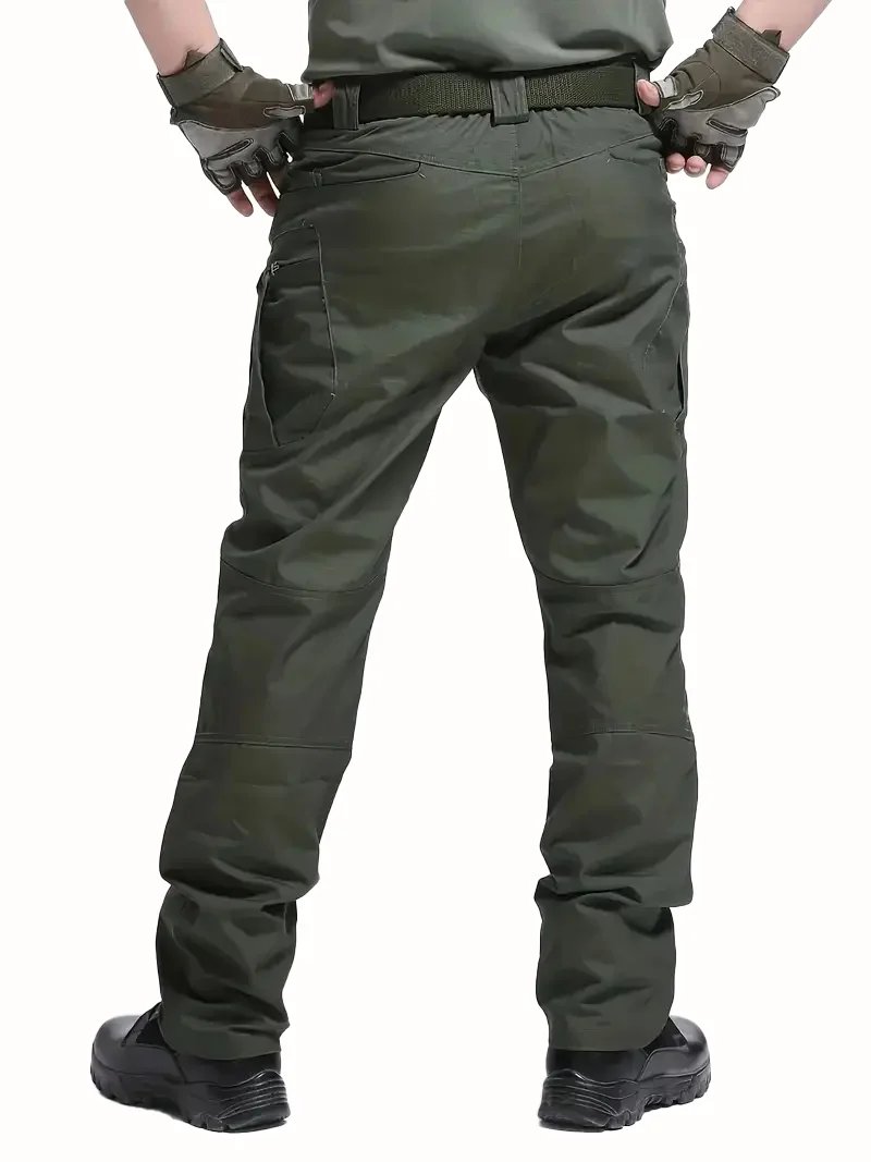 Men's Outdoor Multi Functional Tactical Pants, Multi Pocket Outdoor Hiking Sweatpants, Water-repellent, wear-resistant