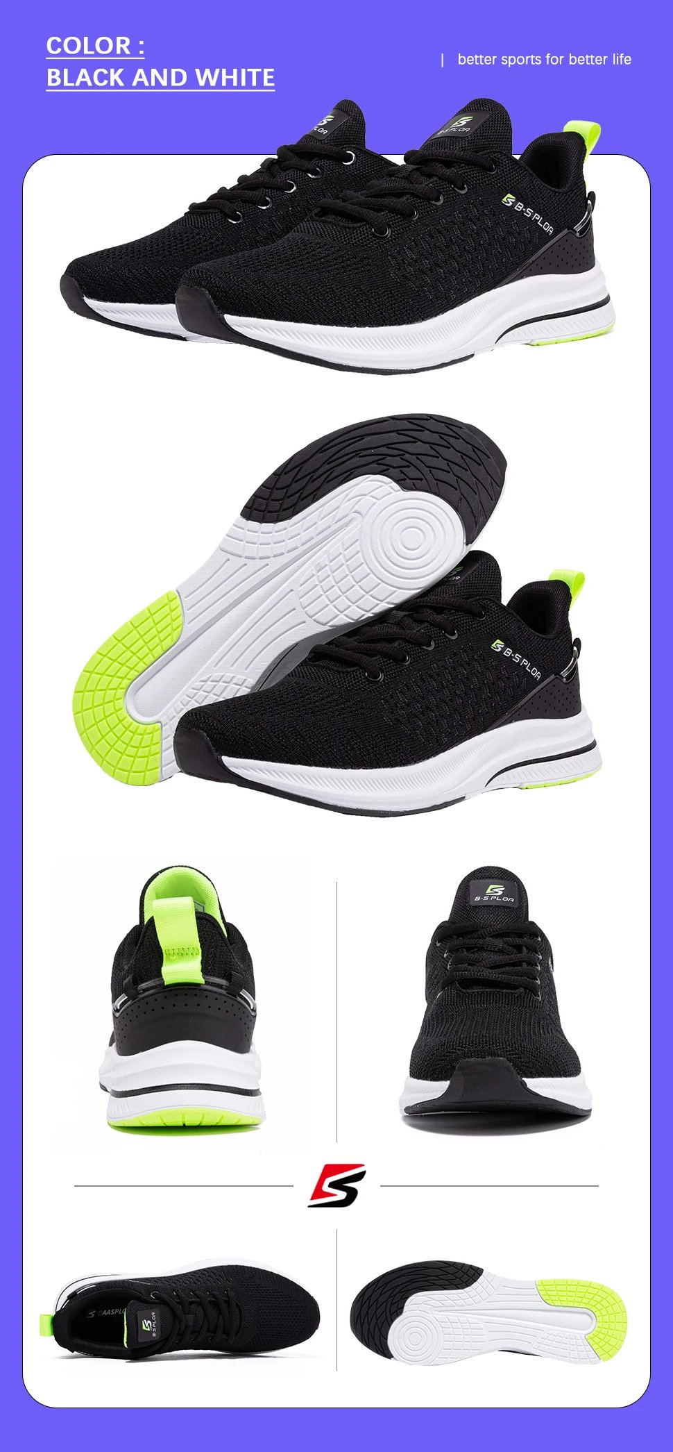 Baasploa Lightweight Running Shoes For Men 2022 Men's Designer Mesh Casual Sneakers Lace-Up Male Outdoor Sports Tennis Shoe Baasploa Lightweight Running Shoes For Men 2022 Men's Designer Mesh Casual Sneakers Lace-Up Male Outdoor Sports Tennis Shoe