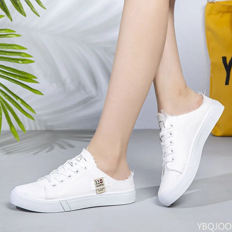 Ladies versatile canvas shoes New Casual comfort Shoes Student White Sports Flat fashion Light Women's Sneakers Zapatos Mujer