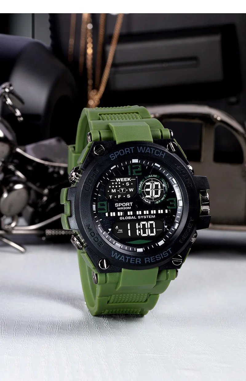 Top Luxury Electronic Watch for Man Outdoor Sport Watch Stopwatch Waterproof Calendar Digital Clock 24355 Top Luxury Electronic Watch for Man Outdoor Sport Watch Stopwatch Waterproof Calendar Digital Clock 24355