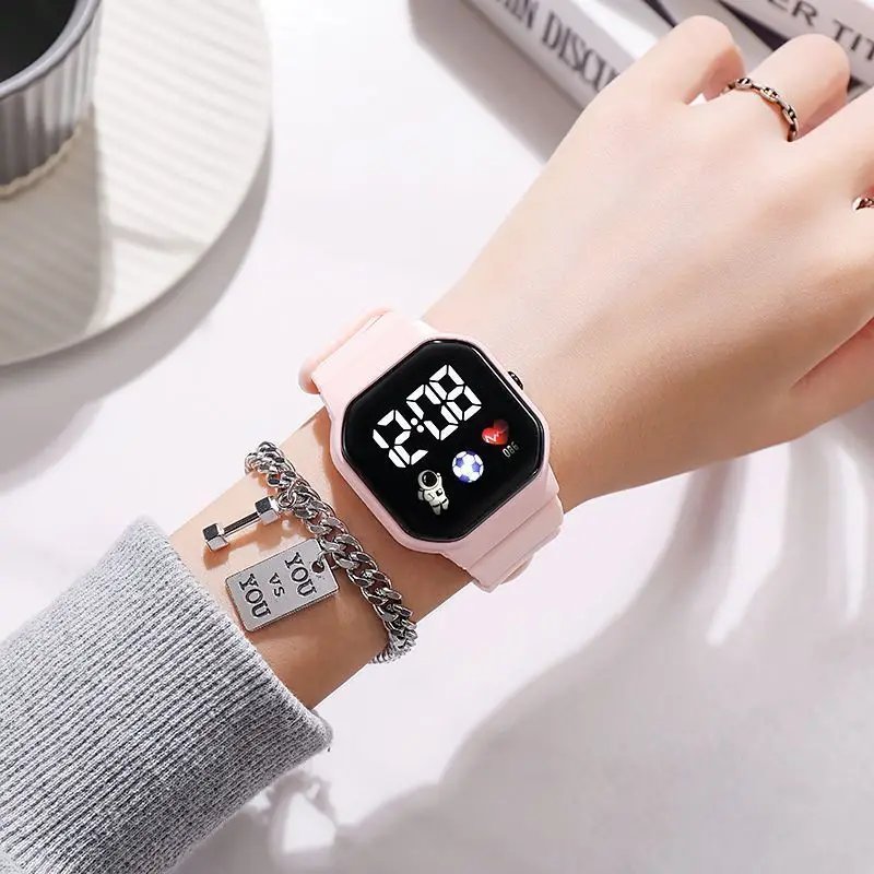 2023 LED Digital Watch For Kids Boys Sports Waterproof Watches Girls Silicone Digital Watch Casual Childrens Electronic Reloj