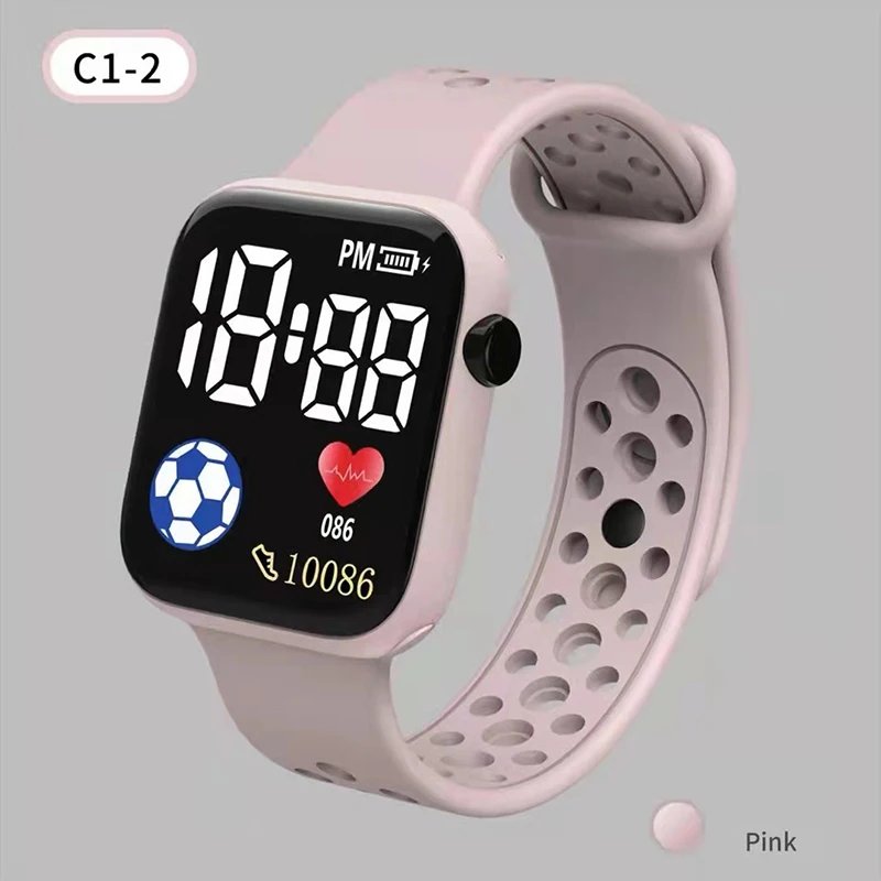 2023 LED Digital Watch For Kids Boys Sports Waterproof Watches Girls Silicone Digital Watch Casual Childrens Electronic Reloj