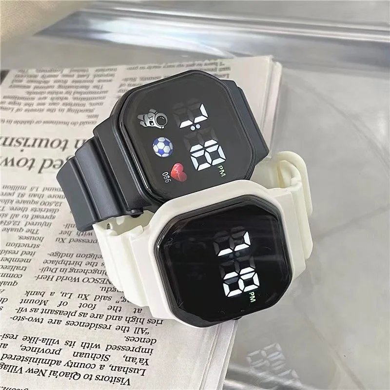 2023 LED Digital Watch For Kids Boys Sports Waterproof Watches Girls Silicone Digital Watch Casual Childrens Electronic Reloj