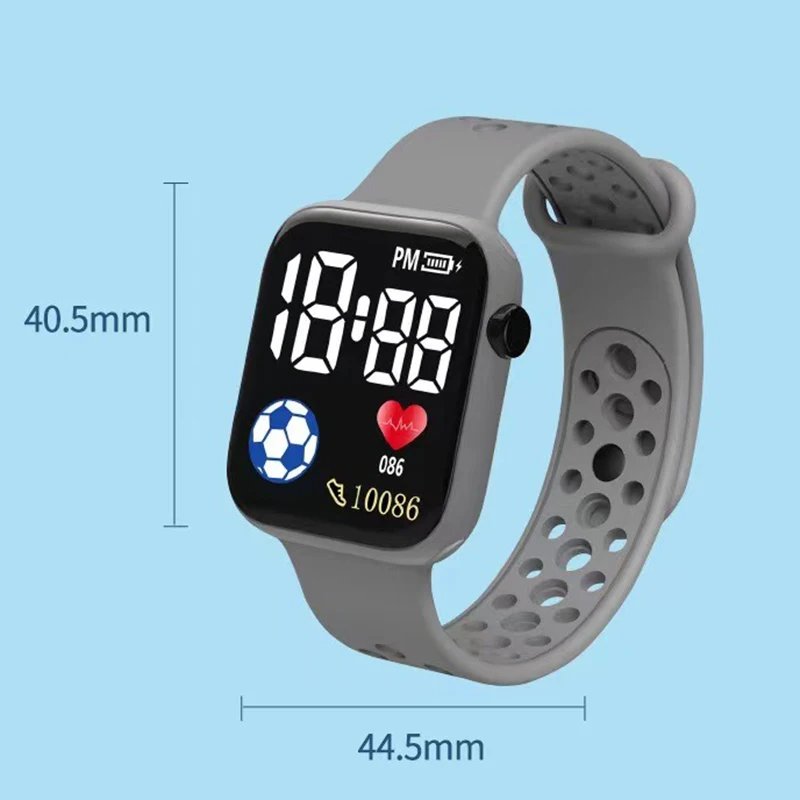 2023 LED Digital Watch For Kids Boys Sports Waterproof Watches Girls Silicone Digital Watch Casual Childrens Electronic Reloj