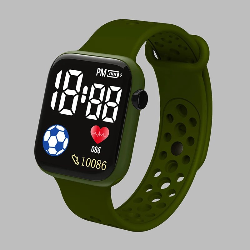 2023 LED Digital Watch For Kids Boys Sports Waterproof Watches Girls Silicone Digital Watch Casual Childrens Electronic Reloj
