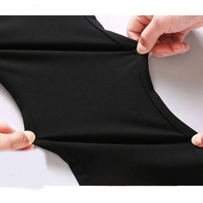 Men's Elastic Straight Pants Business Casual Long Suit Pants Male Formal Trousers Solid Colors Black BLue Men's Elastic Straight Pants Business Casual Long Suit Pants Male Formal Trousers Solid Colors Black BLue