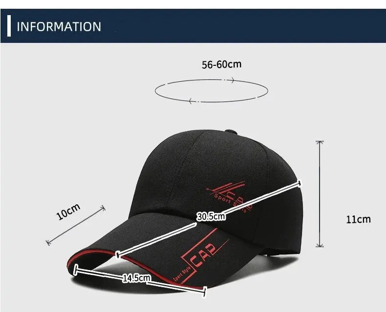 Hats, Men, Summer Long Brim, Baseball Caps, Spring Casual, Outdoor Sun, Fishing Hats, Sunscreens, Shade Caps, Women Official Web
