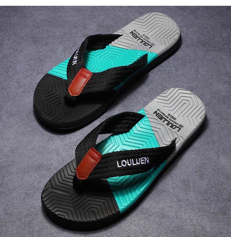 High Quality Hot Sale Men Flip Flops Summer Beach Flip Flops Men Fashion Breathable Casual Beach Men Slippers Summer Outdoor