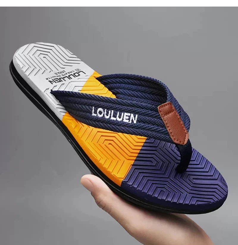 High Quality Hot Sale Men Flip Flops Summer Beach Flip Flops Men Fashion Breathable Casual Beach Men Slippers Summer Outdoor