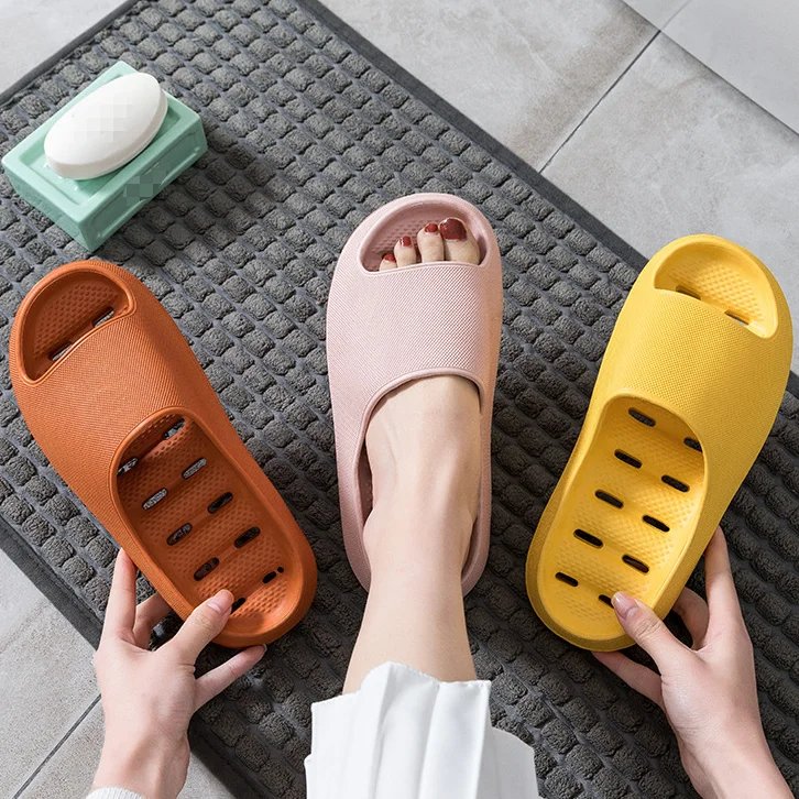 bEVA slippers, non-slip, deodorant, home bath slippers, bathroom hotel, hollow leaking slippers for men and women, summer