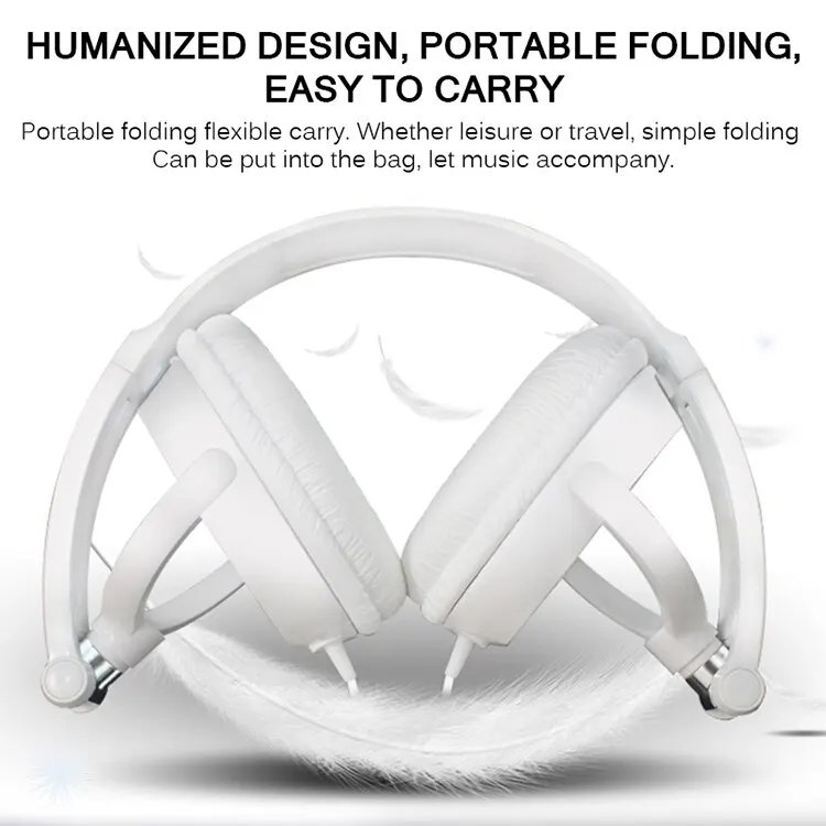 Wired Headphones 3 5mm Bass Stereo Foldable With Microphone Adjustable Headphones Suitable For Pc Mp3 Mobile Headphones Wired Headphones 3 5mm Bass Stereo Foldable With Microphone Adjustable Headphones Suitable For Pc Mp3 Mobile Headphones
