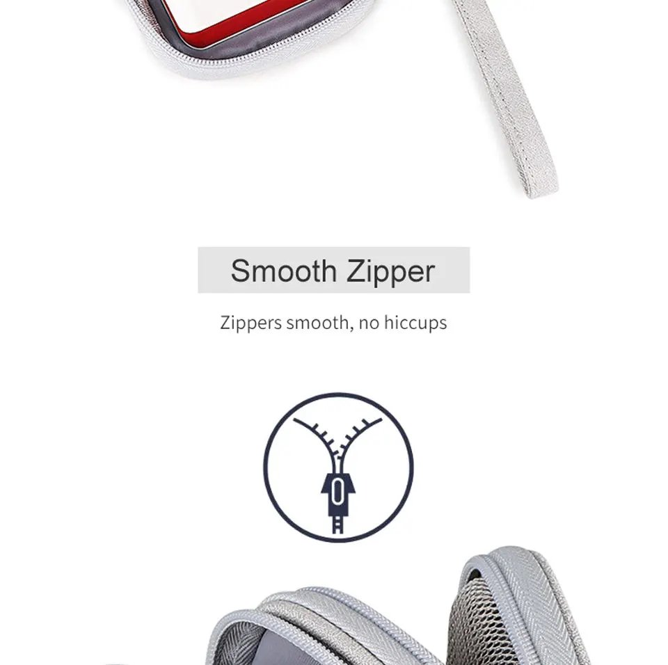 Data Cable Storage Bag Waterproof Portable Carry Case Storage Bag Travel Organizer Bag for Cable Cord USB Charger