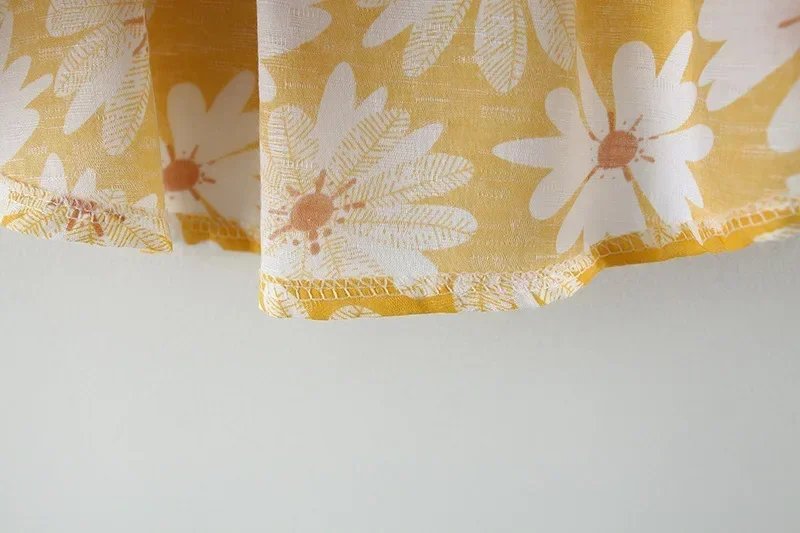 (Girls 0-3 Years Old) Summer New Girls Dress Floral Print Little Fresh Everyday Sweet Princess Dress with Bow