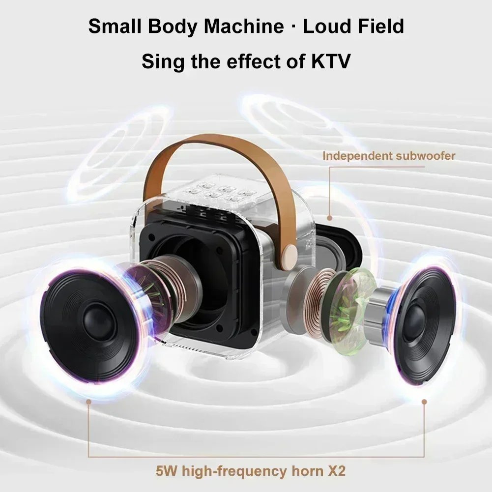 K12 Bluetooth Karaoke Machine Portable 5.3 PA Speaker System with 1-2 Wireless Microphones Home Family Singing Children’s Gifts K12 Bluetooth Karaoke Machine Portable 5.3 PA Speaker System with 1-2 Wireless Microphones Home Family Singing Children's Gifts