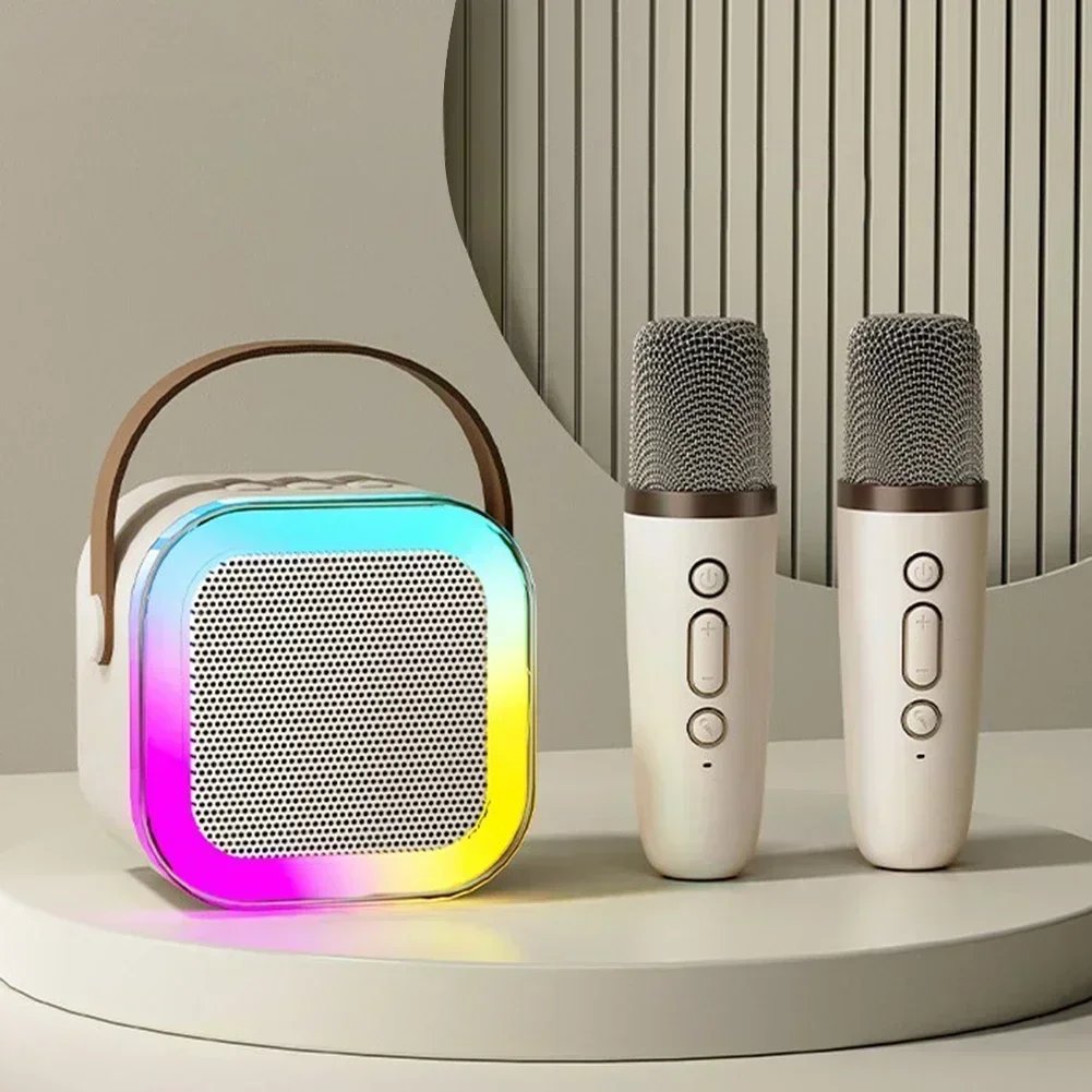 K12 Bluetooth Karaoke Machine Portable 5.3 PA Speaker System with 1-2 Wireless Microphones Home Family Singing Children’s Gifts K12 Bluetooth Karaoke Machine Portable 5.3 PA Speaker System with 1-2 Wireless Microphones Home Family Singing Children's Gifts