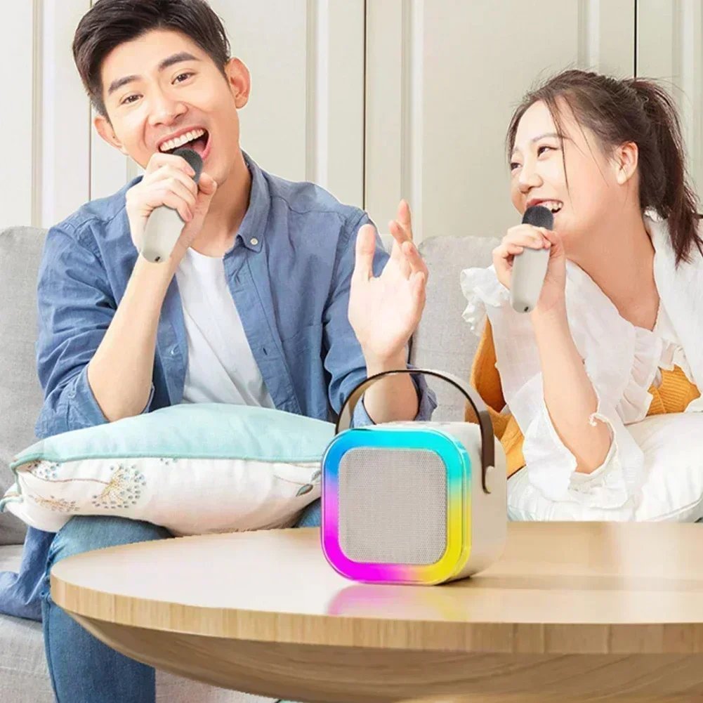 K12 Bluetooth Karaoke Machine Portable 5.3 PA Speaker System with 1-2 Wireless Microphones Home Family Singing Children’s Gifts K12 Bluetooth Karaoke Machine Portable 5.3 PA Speaker System with 1-2 Wireless Microphones Home Family Singing Children's Gifts