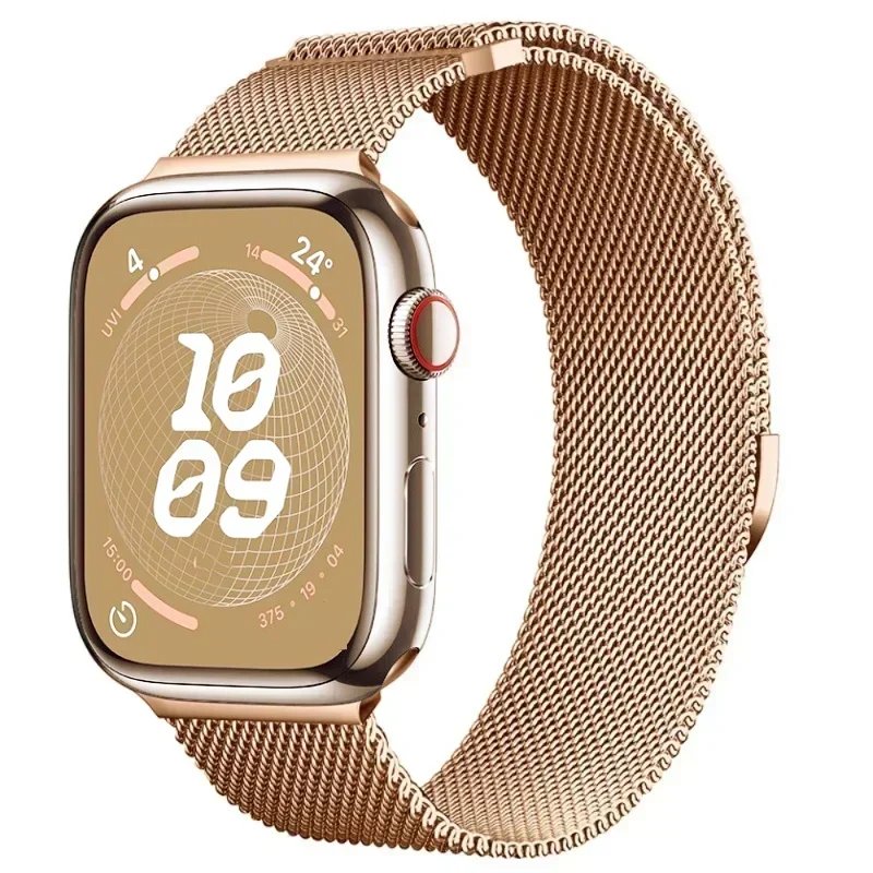 Milanese Strap For Apple Watch Band Ultra 2 49mm 44mm 40mm 45mm 41mm 38mm 44mm Bracelet F or iWatch Series 9 3 6 5 SE 7 8 Strap