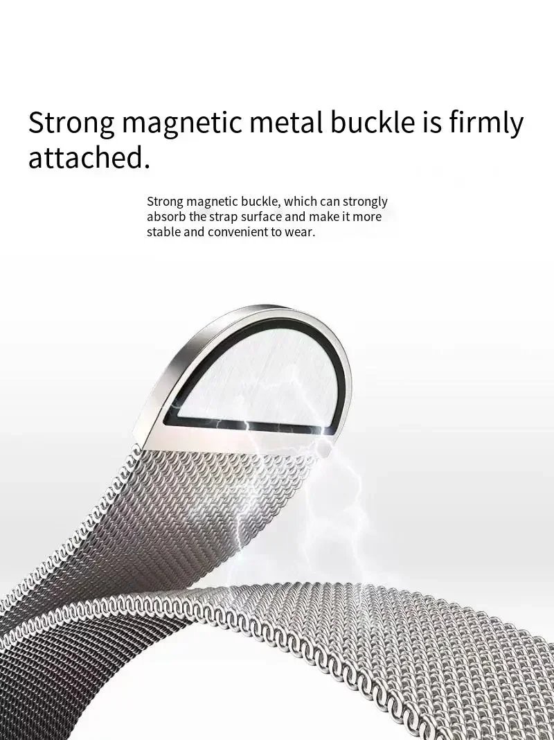 Milanese Strap For Apple Watch Band Ultra 2 49mm 44mm 40mm 45mm 41mm 38mm 44mm Bracelet F or iWatch Series 9 3 6 5 SE 7 8 Strap