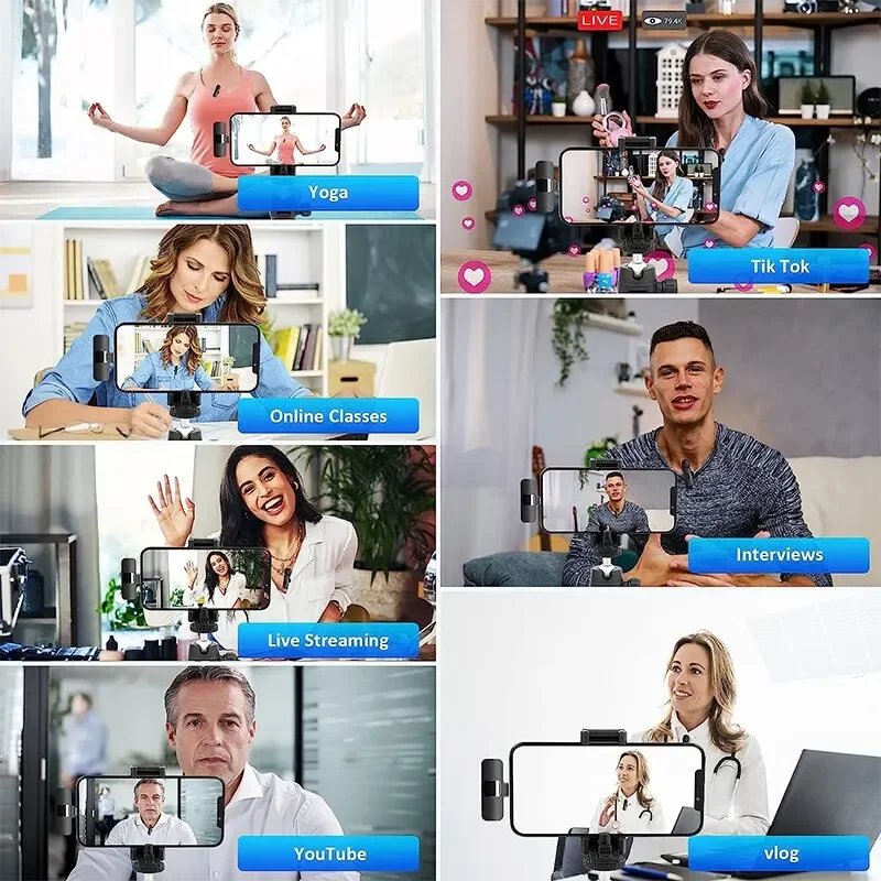 K9 Bluetooth wireless microphone portable, audio, video, static, suitable for iPhone outdoor live streaming gaming phone Type-c K9 Bluetooth wireless microphone portable, audio, video, static, suitable for iPhone outdoor live streaming gaming phone Type-c