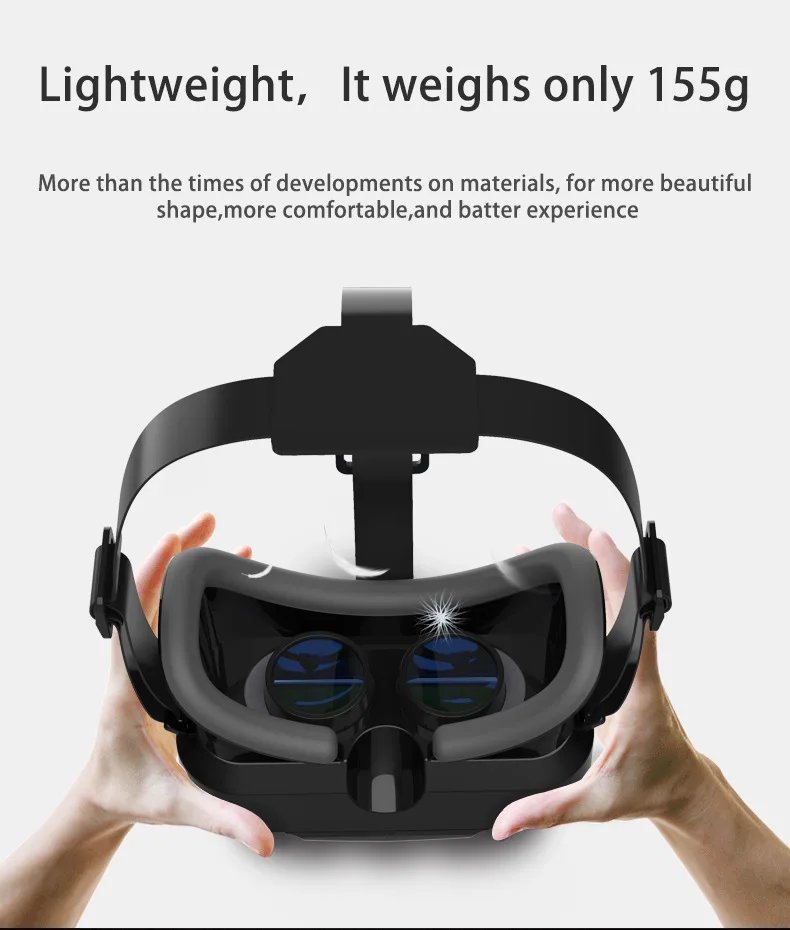 VR Glasses Virtual Reality Headset Viar Devices Helmet 3D Lenses Smart Goggles For Smartphones Phone Mobile Gogle Game Accessory