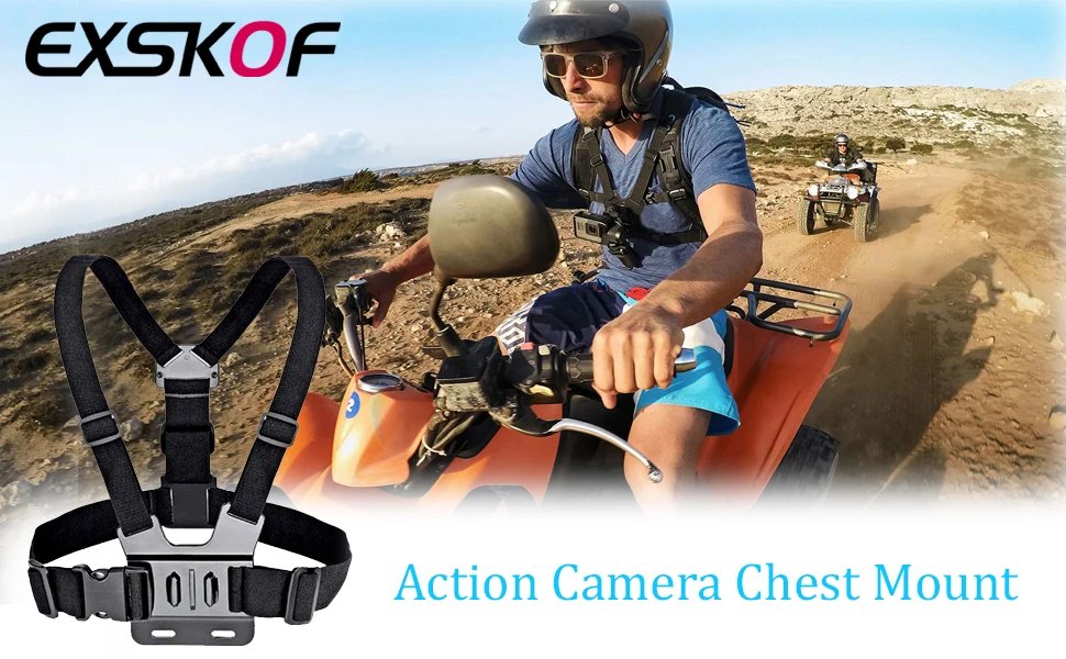 Chest Harness Mount Adjustable Chest Strap Belt with J Hook Compatible for Gopro Hero 12 11 10 9 AKASO Action Camera Accessories