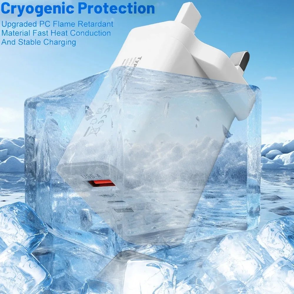 120W USB Fast Charger With Type C Cable Fast Charging Adapter For iPhone 16 Samsung Xiaomi Huawei PD Cell Phones Quick Charger