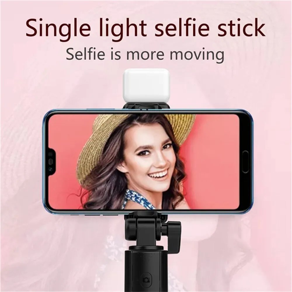 Portable Bluetooth Selfie Stick Tripod Holder with Remote Shutter Fill Light Extendable Wireless Remote Retractable Phone Stand Portable Bluetooth Selfie Stick Tripod Holder with Remote Shutter Fill Light Extendable Wireless Remote Retractable Phone Stand