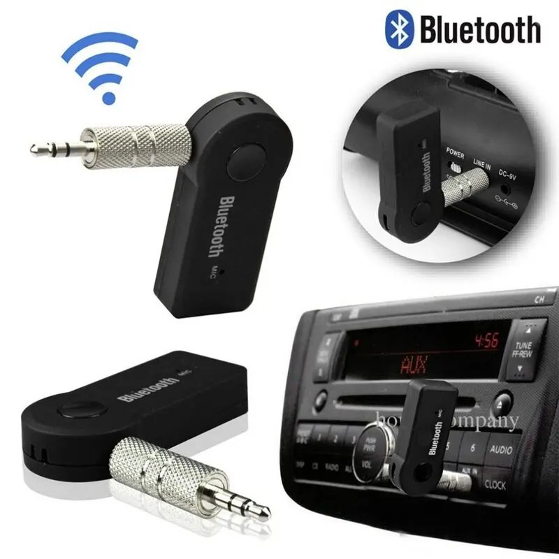 Aux Car Bluetooth 5.0 Receiver 3.5mm 3.5 AUX Jack Stereo Music Audio Car Transmitter Speaker Amplifier Wireless Adapter with Mic