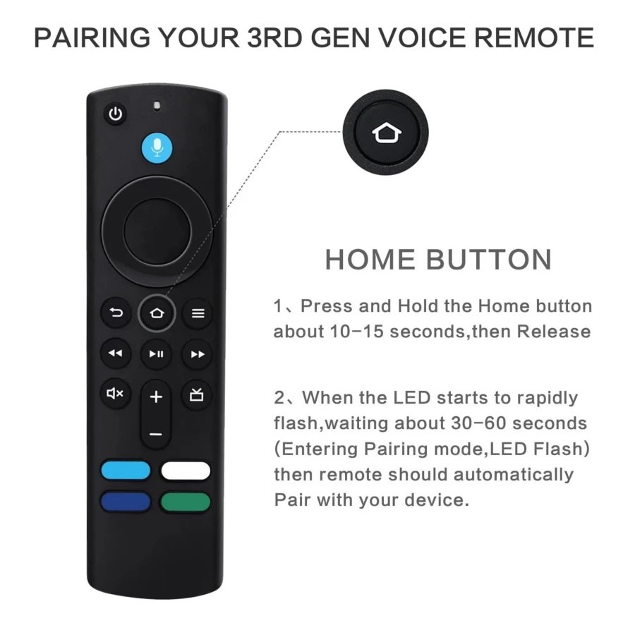 Voice Remote Compatible with Fire TV Streaming Media Devices, Upgrade Your Fire TV Stick Cube with This L5B83G 3rd-Gen Replaceme Voice Remote Compatible with Fire TV Streaming Media Devices, Upgrade Your Fire TV Stick Cube with This L5B83G 3rd-Gen Replaceme