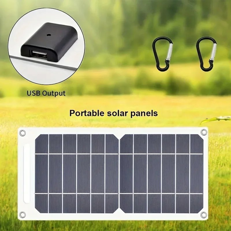 35W Sunpower Portable Solar Panel 5V Solar Plate WithUSB Safe Stabilize Charger ForPower Bank Phone Outdoor Camping Home RV Gift