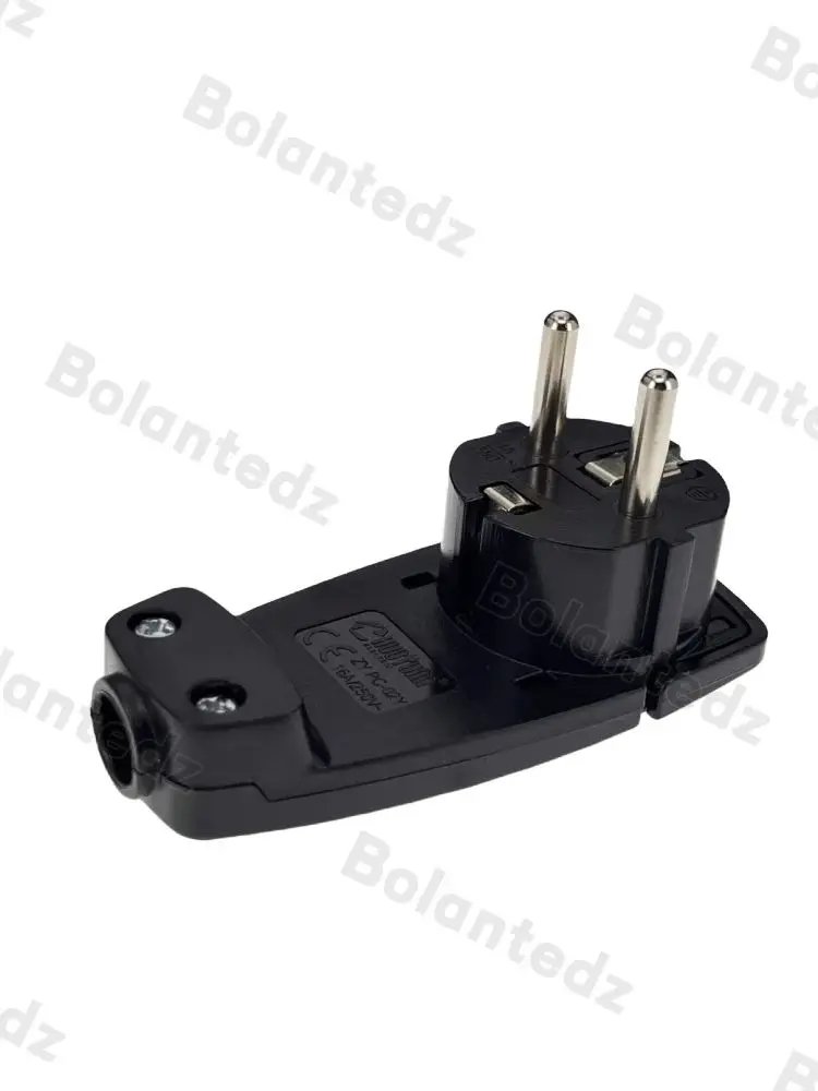 France Germany Plug Adapter 16A Male AC Outlets Rewireable Schuko Electeic Socket Euro Connector Ultra Thin Hidden Power Plug